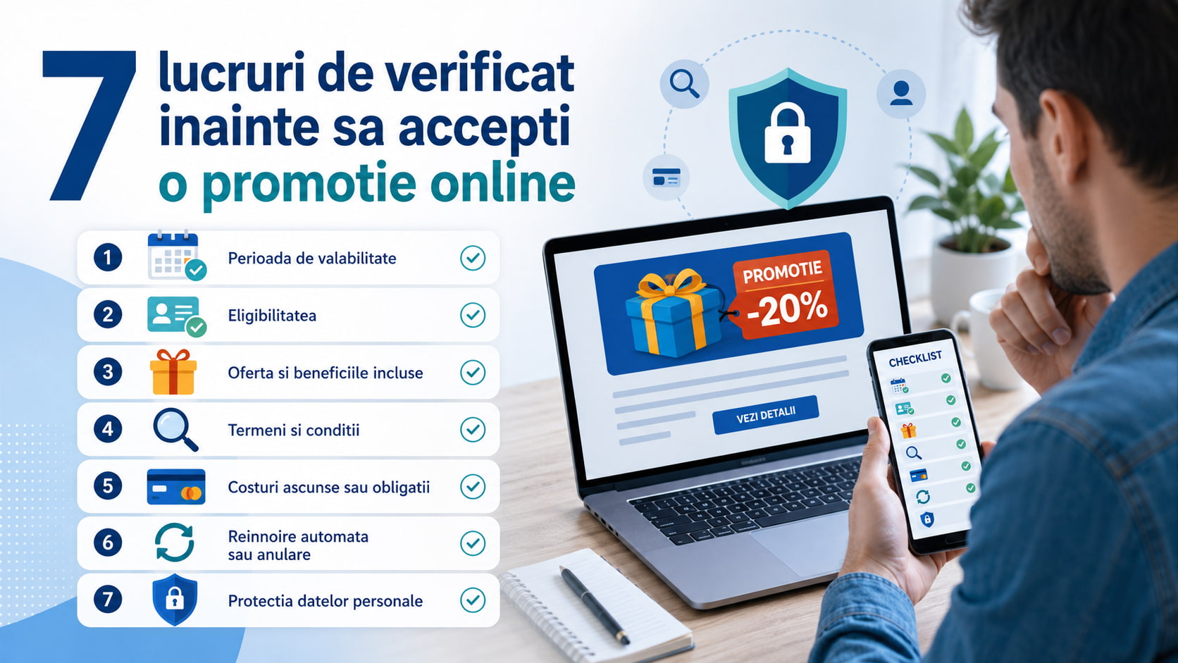 Sapte lucruri pe care trebuie sa le verifici inainte de a accepta o promotie online
