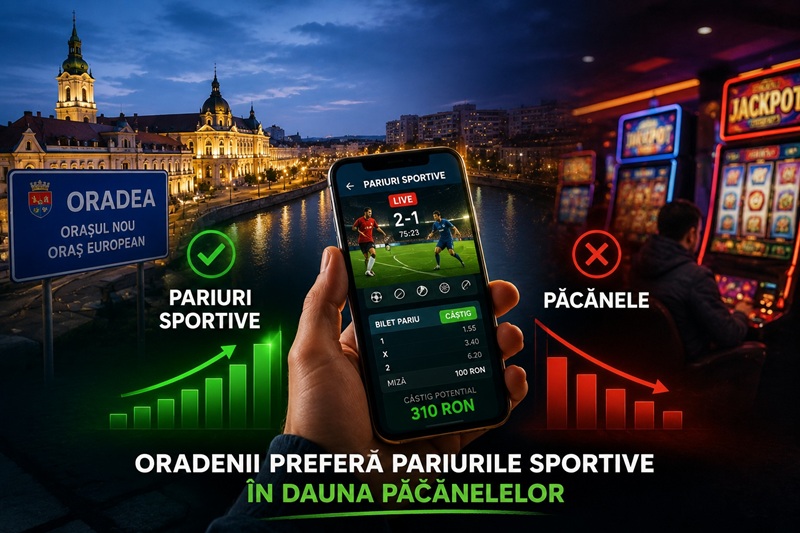 Oradenii prefera pariurile sportive in dauna pacanelelor