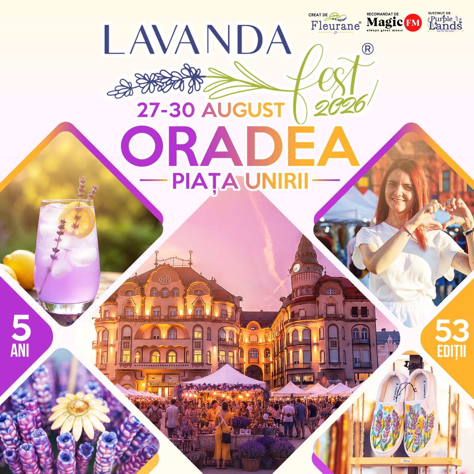 Lavanda Fest aduce peste 40 de producători în Piața Unirii