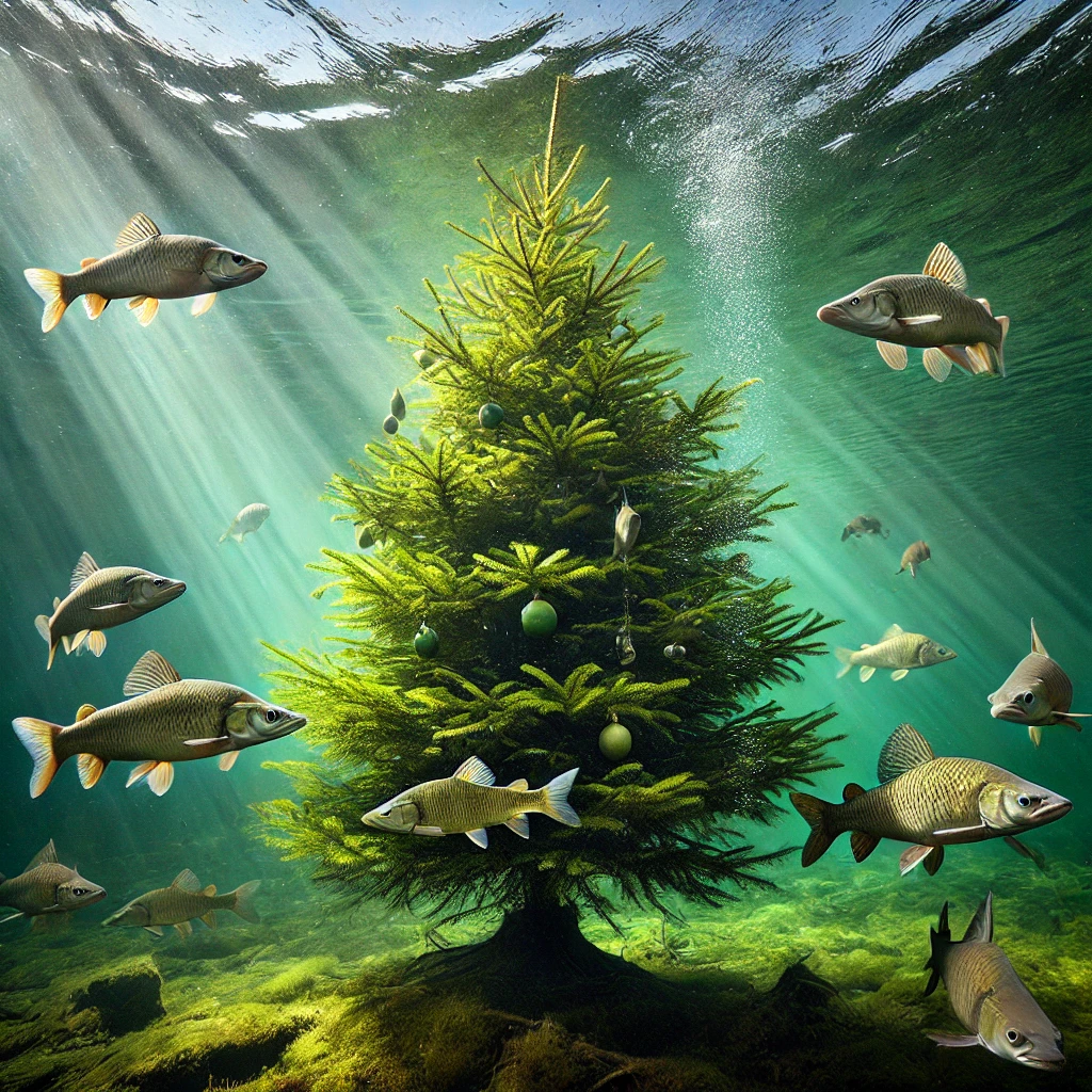 Acțiune Ecologică Inovatoare: 50 de Brazi de Crăciun Devin Habitat Subacvatic în Lacul Tileagd