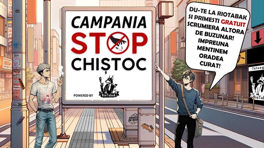 STOP Chiștoc! Rio Tabak lansează o campanie pentru o Oradea mai curată