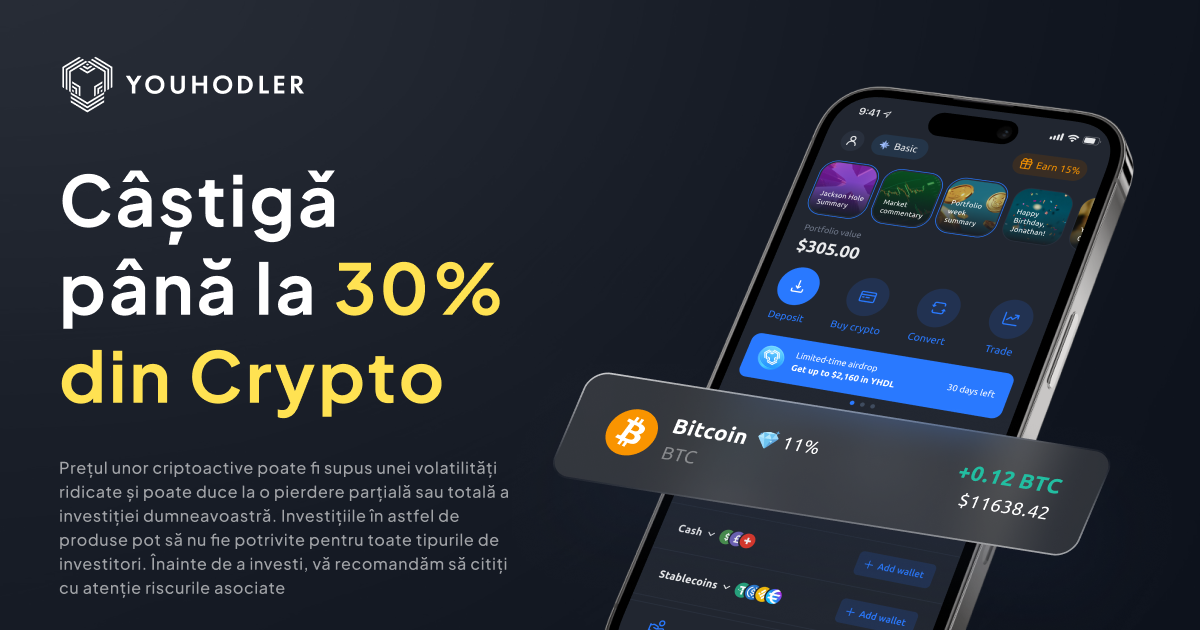 Crypto-ul devine o sursă reală de venit pasiv: ce trebuie să știi despre platforma europeană YouHodler