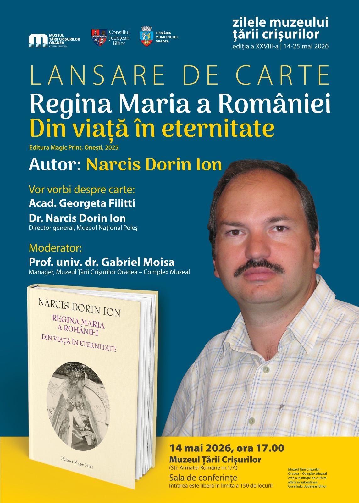 Lansare de carte: Regina Maria a României. Din viață în eternitate