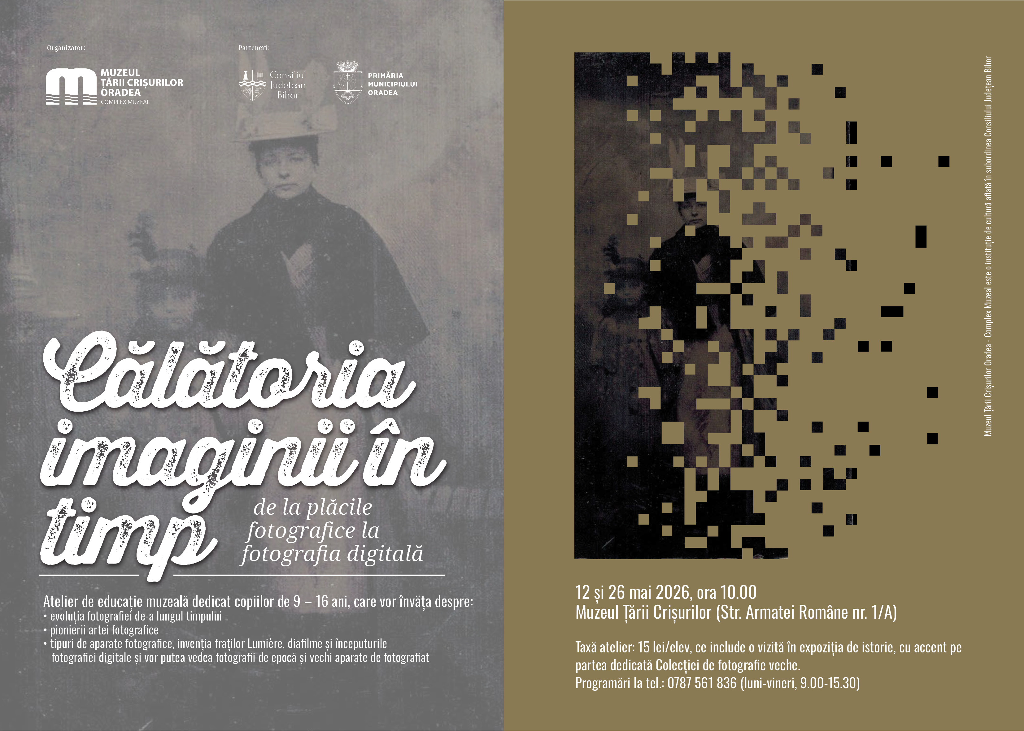 Atelier de educație muzeală: Călătoria imaginii în timp – de la plăcile fotografice la fotografia digitală