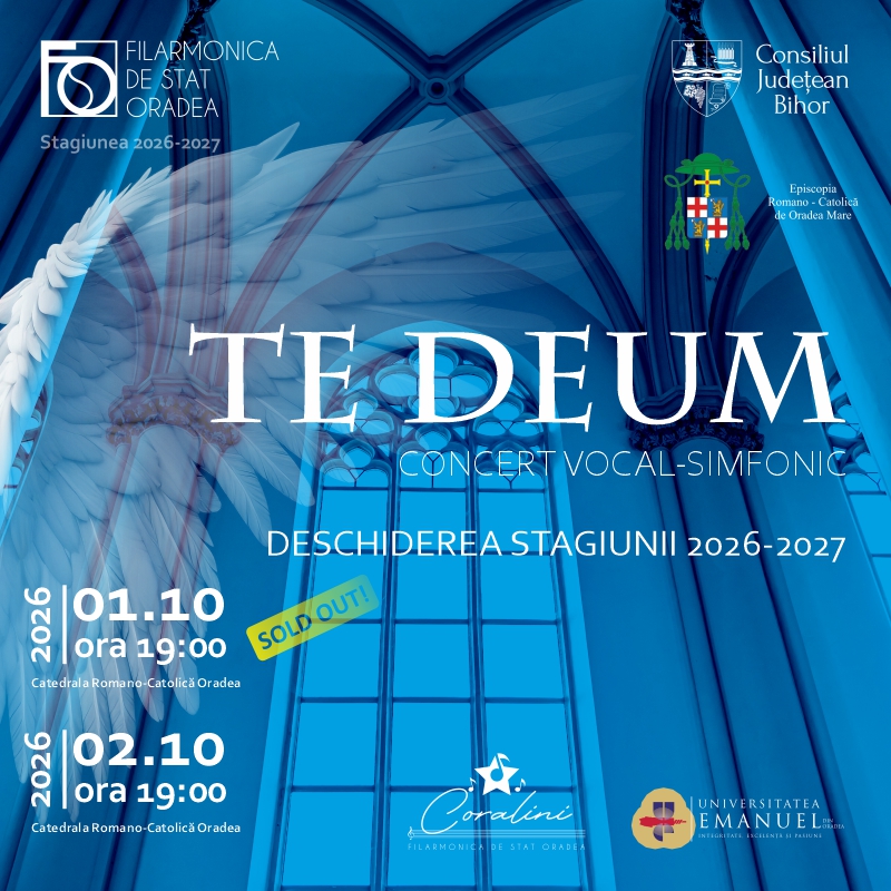 Filarmonica din Oradea deschide stagiunea 2026-2027 cu Te Deum de Berlioz