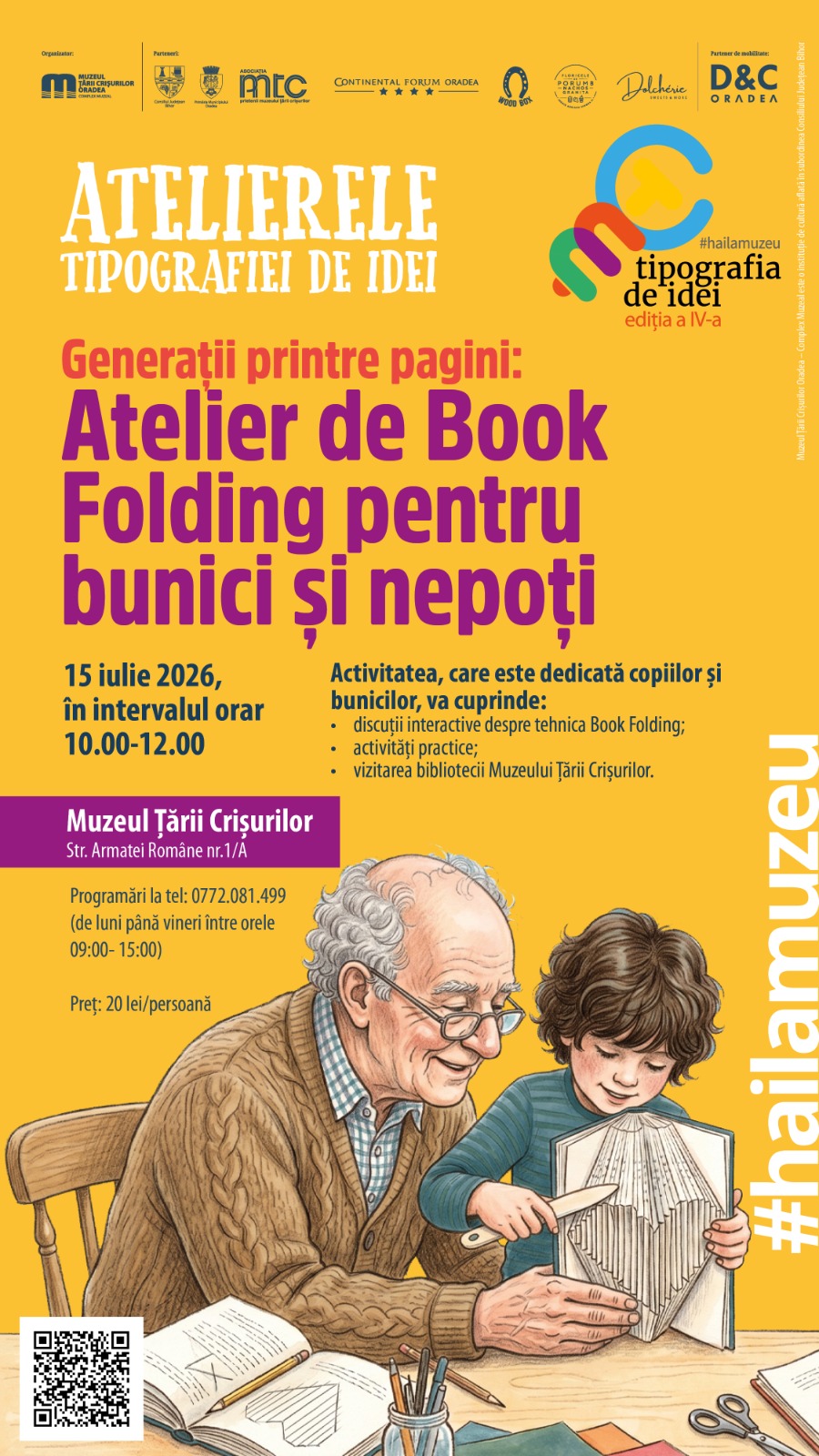 Atelier de Book Folding pentru bunici și nepoți