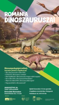 Atelier despre dinozaurii din România, organizat la Muzeul Țării Crișurilor