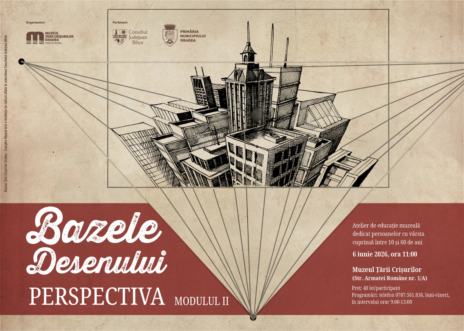 Atelier Bazele desenului. Perspectiva