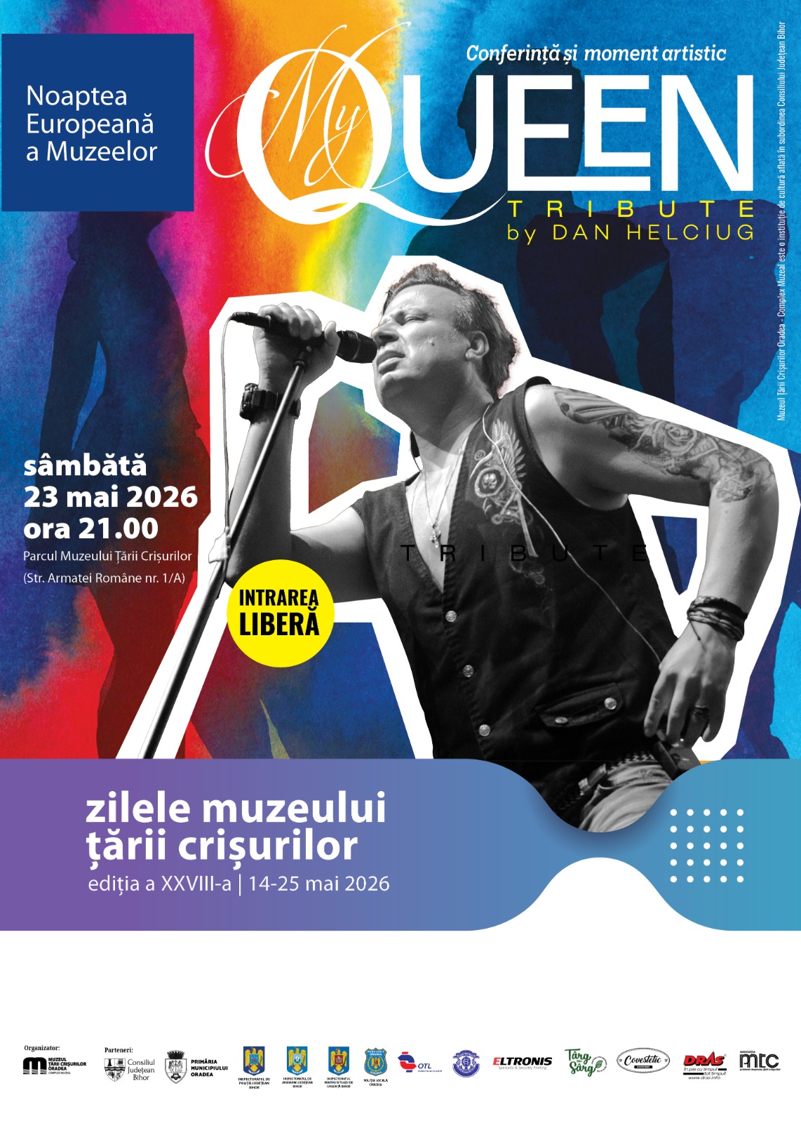 Noaptea Muzeelor: Conferință și moment artistic My Queen Tribute by Dan Helciug