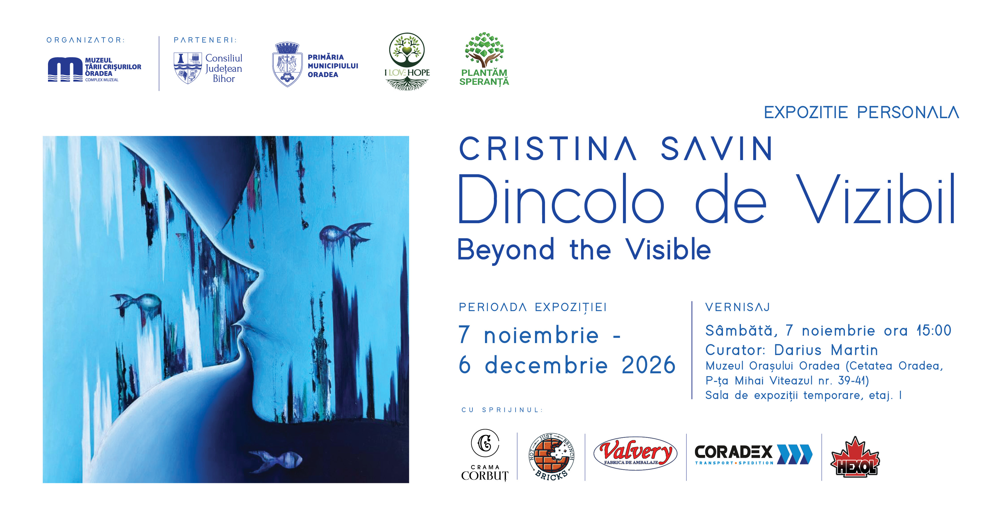 Cristina Savin expune „Dincolo de Vizibil” la Muzeul Orașului Oradea