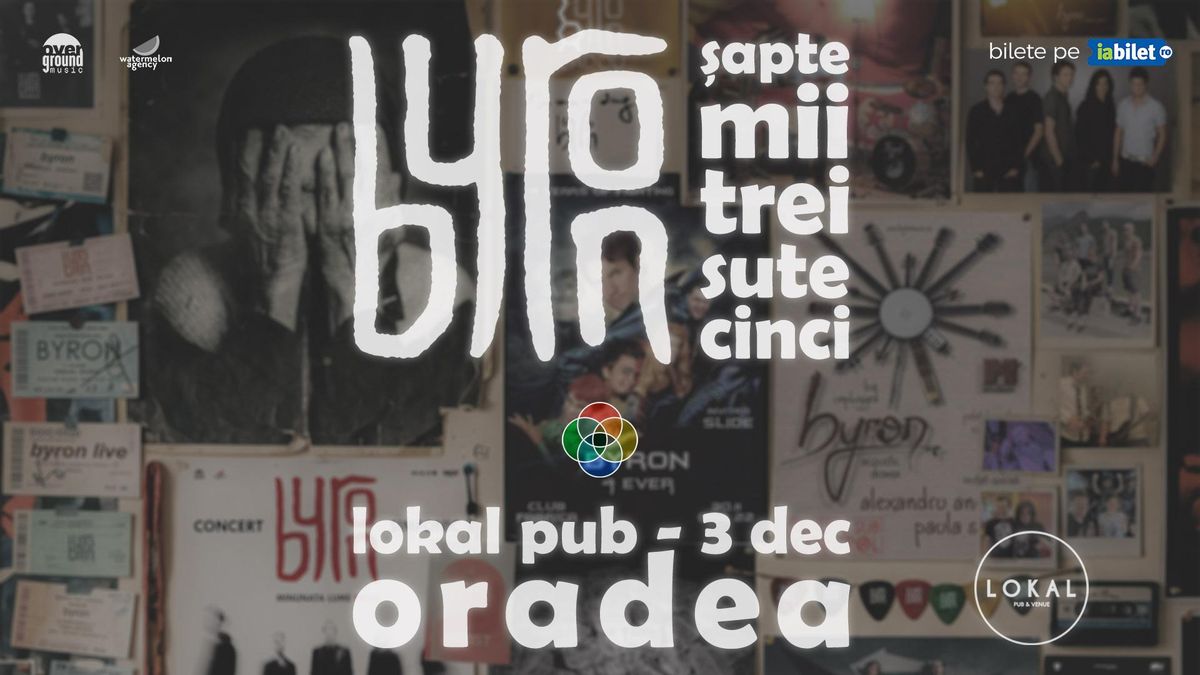 byron marchează 20 de ani de activitate printr-un concert la Oradea