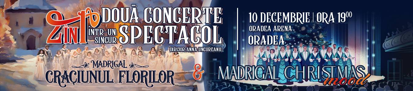 Corul Madrigal susține un spectacol de Crăciun la Oradea Arena