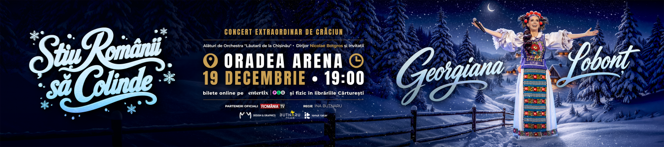 Georgiana Lobonț susține concertul de colinde la Oradea Arena