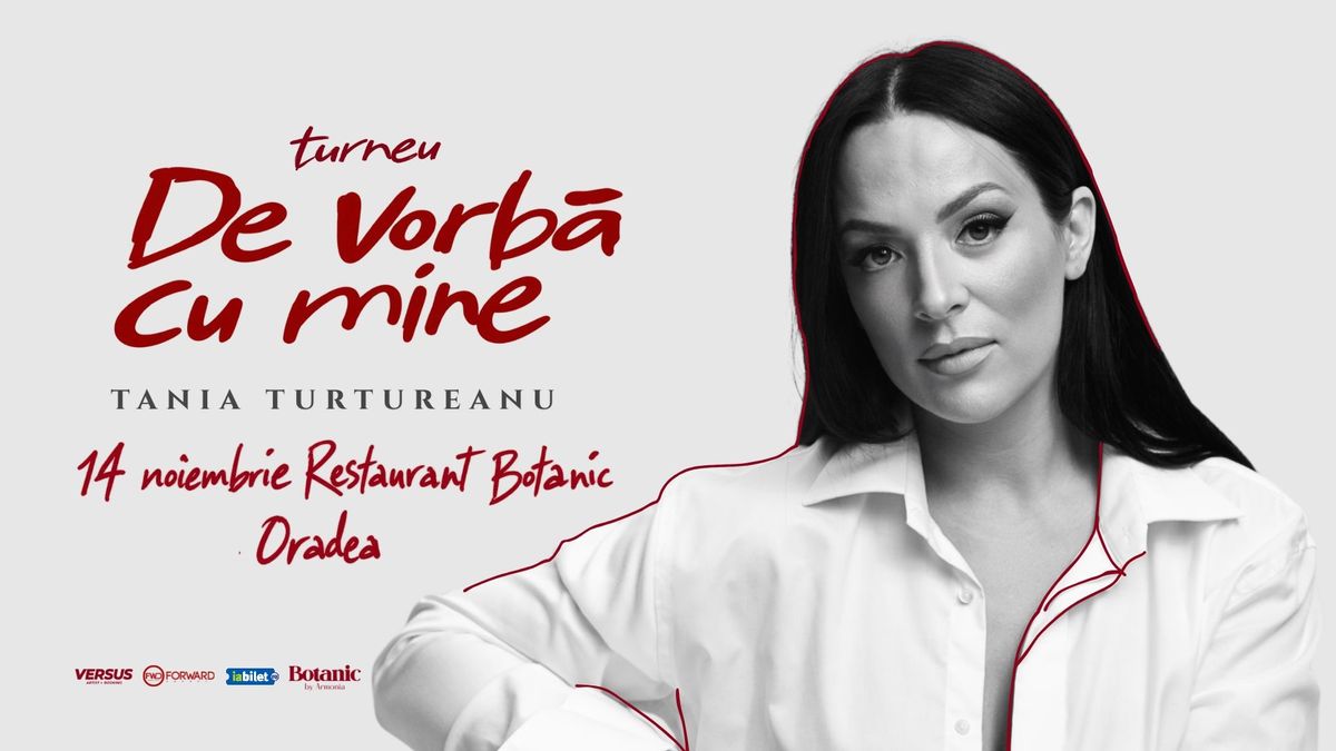 Tania Turtureanu aduce concertul „De vorbă cu mine” la Oradea