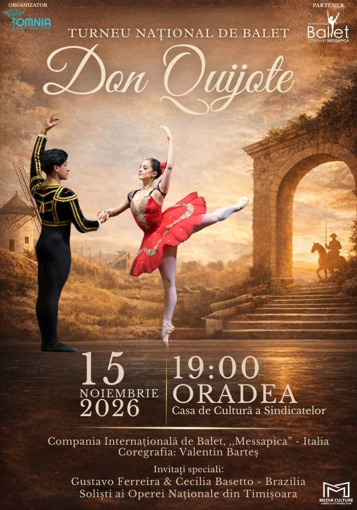 Baletul Don Quijote ajunge la Oradea în noiembrie