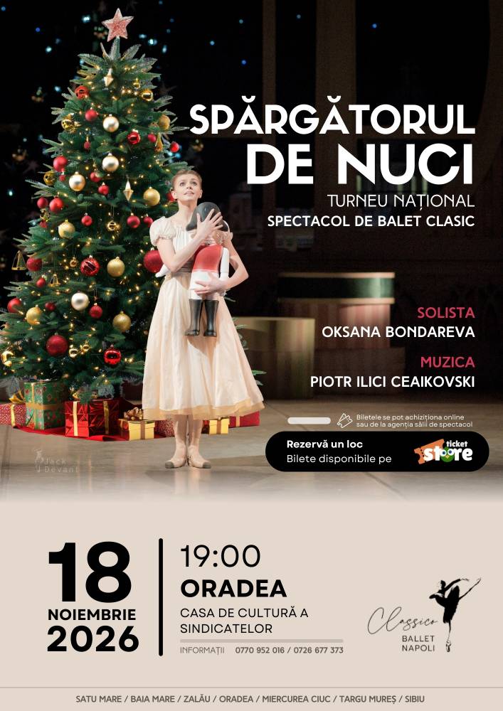 Spărgătorul de nuci va fi prezentat la Oradea în noiembrie
