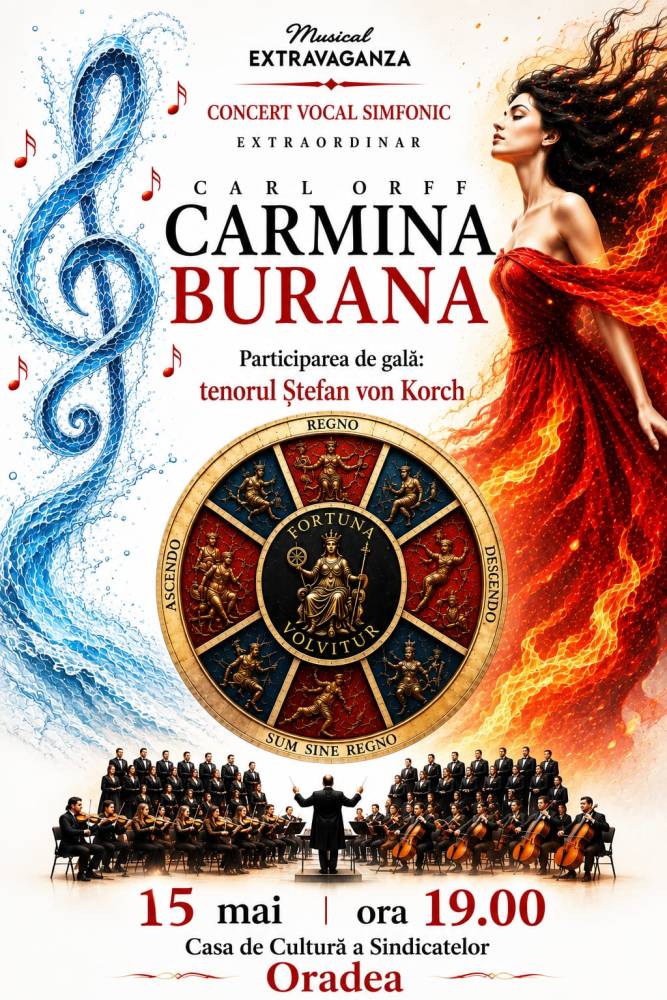 Carmina Burana, într-un concert extraordinar programat în mai