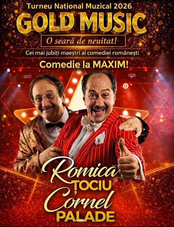Romică Țociu și Cornel Palade joacă „Comedie la maxim” la Oradea
