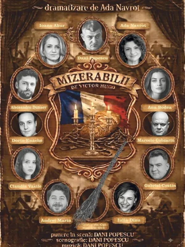 Spectacolul de teatru „Mizerabilii”, după Victor Hugo, ajunge la Oradea