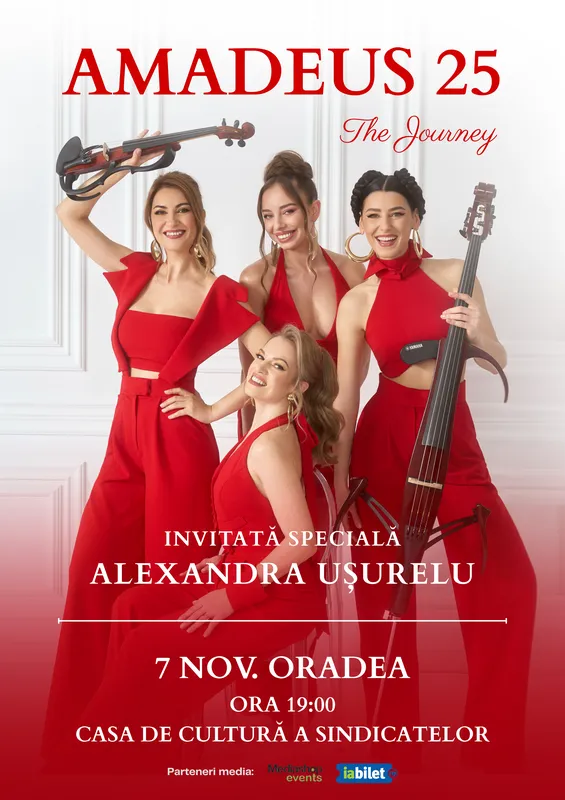 Amadeus și Alexandra Ușurelu susțin un spectacol la Oradea pe 7 noiembrie