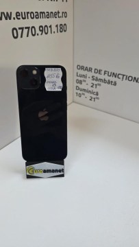 Telefon mobil Apple iPhone 13, 128GB, 5G, Midnight, 87% Baterie