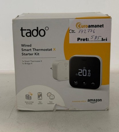 Tado Smart Thermostat X, Wired Starter Kit, Matter