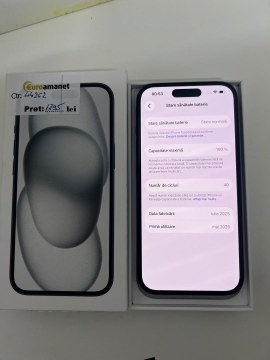 Telefon Apple iPhone 15, 128GB, 5G, Black - 4