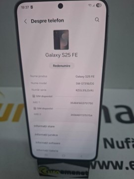 Telefon mobil Samsung Galaxy S25 FE, 128GB , negru
