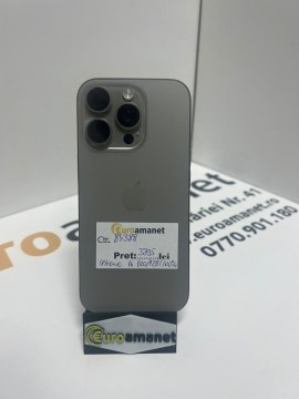 Telefon mobil Apple iPhone 16 Pro, 128GB, 5G, Natural Titanium, Bat 100% 83 cicluri incarcare - 3