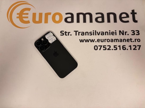 Telefon iPhone 16 Pro, 128GB, 5G, Black Titanium, bat.88%