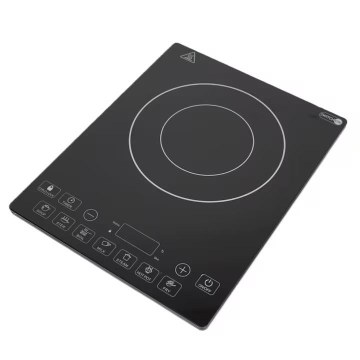 Plita electrica cu inductie Switch On IC-D0201, 2000W, 10 trepte incalzire, 7 programe automate, timer, Negru