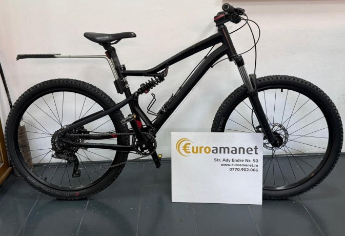 BICICLETĂ MTB ROCKRIDER ST 530 S NEGRU-ROȘU, size L