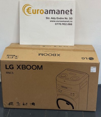 Sistem audio LG XBOOM RNC5, Bluetooth, FM, Karaoke, negru