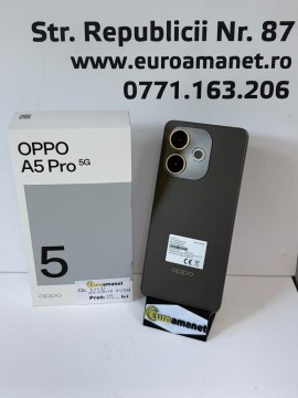 Telefon mobil OPPO A5 Pro, Dual SIM, 8GB RAM, 256GB, 5G, Black Brown