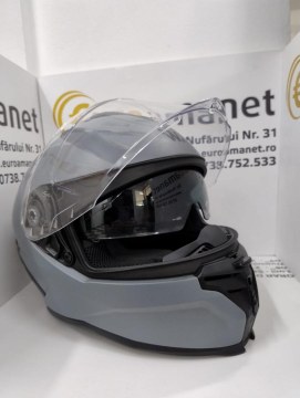 Casca integrala Wayscral pentru motocicleta, gri, marimea L - 4