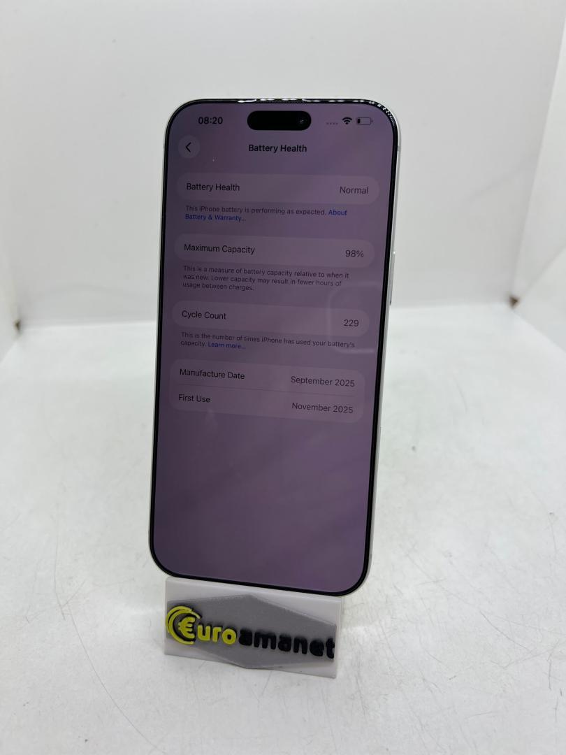 Telefon mobil Apple iPhone 17 Pro Max, 256GB, 5G, Silver, Bat 98%