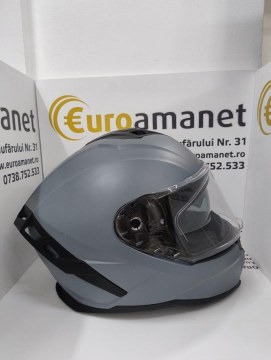 Casca integrala Wayscral pentru motocicleta, gri, marimea L