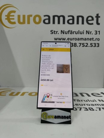 Telefon mobil Samsung Galaxy S23 Ultra, Dual SIM, 8GB RAM, 256GB, 5G, Phantom Black