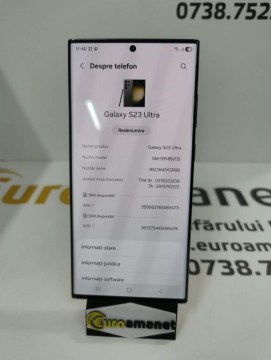 Telefon mobil Samsung Galaxy S23 Ultra, Dual SIM, 8GB RAM, 256GB, 5G, Phantom Black - 3