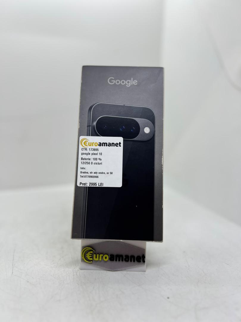 Telefon mobil Google Pixel 10, 256GB, 12GB RAM, 5G,Obsidian 