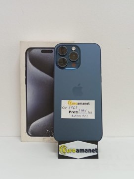 Telefon mobil Apple iPhone 15 Pro Max, 1TB, 5G, Blue Titanium , baterie 97% - 6