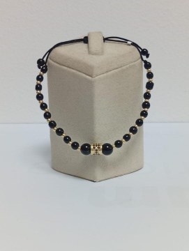 Bratara Aur 14 K cu snur reglabil