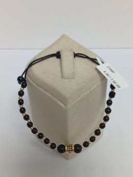 Bratara Aur 14 K cu snur reglabil - 3