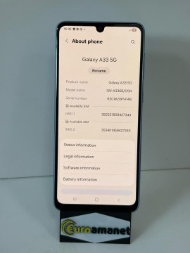 Telefon mobil Samsung Galaxy A33, Dual SIM, 6GB RAM, 128GB, 5G, Awesome Blue - 4