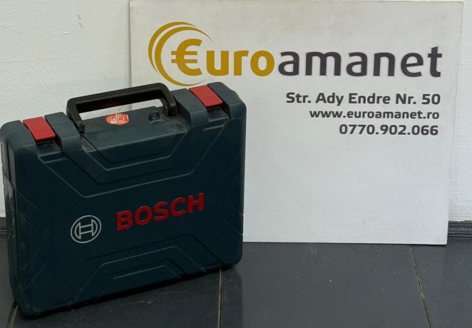 Masina de gaurit si insurubat, cu percutie, cu 1 acumulator, 18 V, 2 Ah, Bosch Professional GSB 180-LI, 1900 rpm