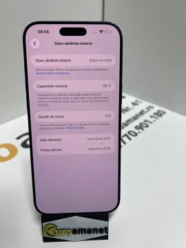 iphone 17 Promax 256 Gb 98% baterie 226 cicluri încărcare - 2