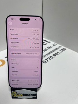 iphone 17 Promax 256 Gb 98% baterie 226 cicluri încărcare - 7
