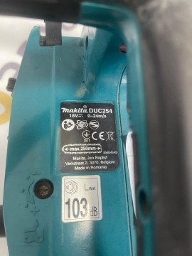 rujba (fierastrau electric) Makita DUC254 cu Baterie - 2