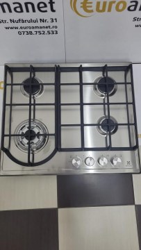 Plita incorporabila Electrolux EGH6343BOX, Gaz, 4 Arzatoare, 60 cm, Aprindere electrica, Gratare fonta, Inox - 2