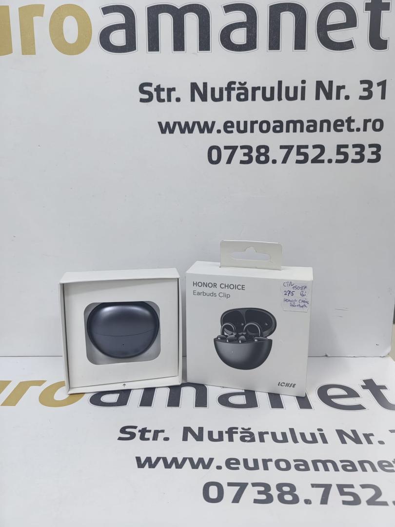 Casti wireless Honor Choice, clip, negru, Bluetooth